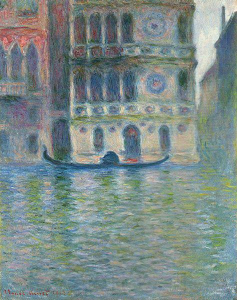 Claude Monet Palazzo Dario, Venice Norge oil painting art